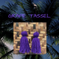 Grape Tassel Earrings
